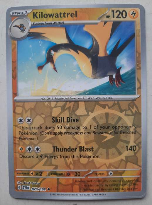 Pokemon: Scarlet & Violet - Kilowattrel (Reverse holo)