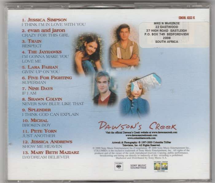 Songs form Dawson`s Creek vol.2