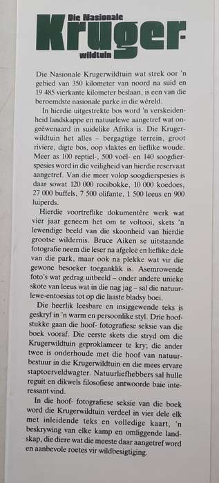 Die nasionale Krugerwildtuin