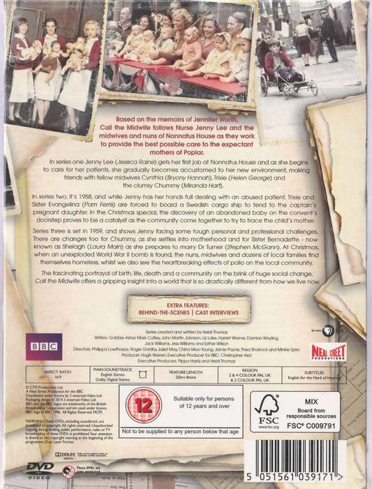 Call the Midwife series 1-3 + Christmas special (sealed)