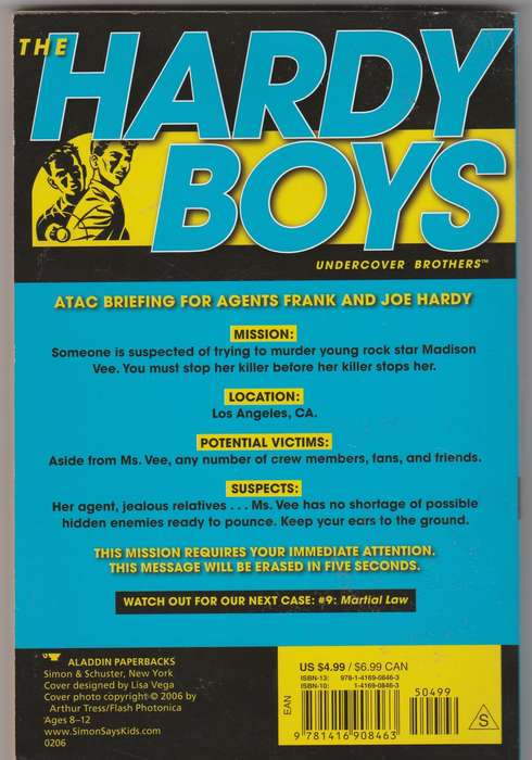 Hardy Boys #8 top ten ways to die