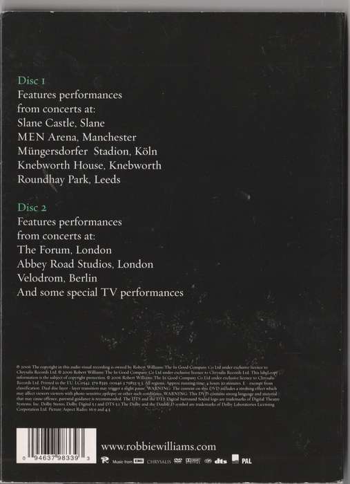 And through it all - Robbie Williams live 1997-2006