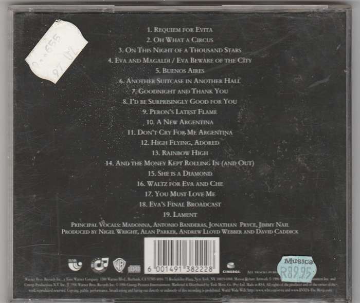 Evita soundtrack