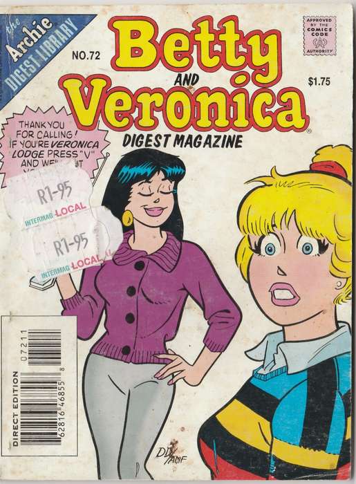 Betty and Veronica digest #72 (1995)