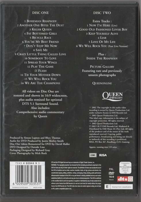 Queen Greatest video hits 1
