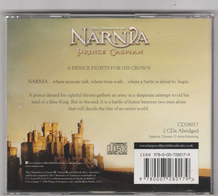 C.S. Lewis - Chronicles of Narnia: Prince Caspian (Audio Book)