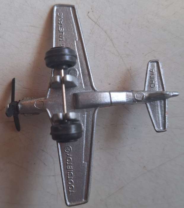 Tootsie Diecast P51 Mustang (6cm wide, 4.5 length)