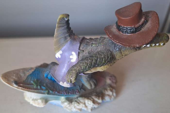 crocodile ornament made in Australia