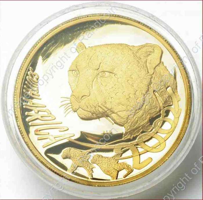 *#* 2002 Cheetah Gold Tenth Ounce - Montage 1246 - Coin ONLY *#*