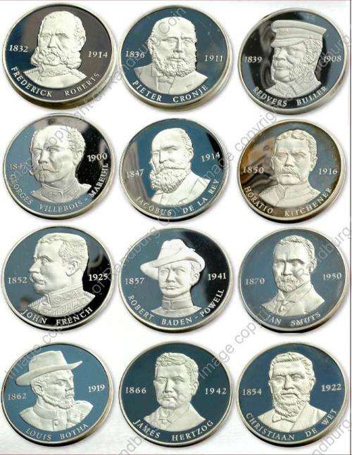 1977_Silver_12_Generals_of_the_Anglo_Boer_War_Set_Coins_ob