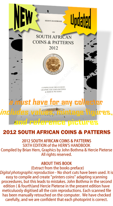 *#* NEW - Get it now!!!!!!! Brian Hern 2012 SA Coins and Patterns Catalogue *#*
