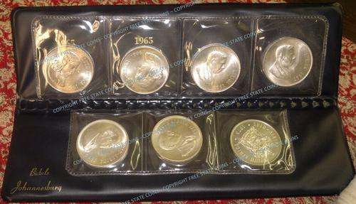 Complete Type Set South Africa Silver One Rands