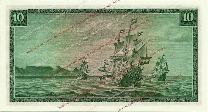 1966 South Africa G. Rissik 2nd Issue R10 Banknote (UNC) *50% Off!*