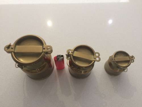 Milk cans, set of 3