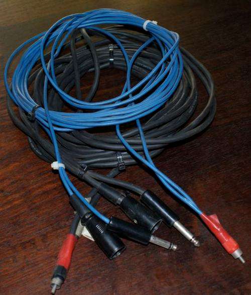 Audio cable - Stereo RCA to XLR and 1/4" jack