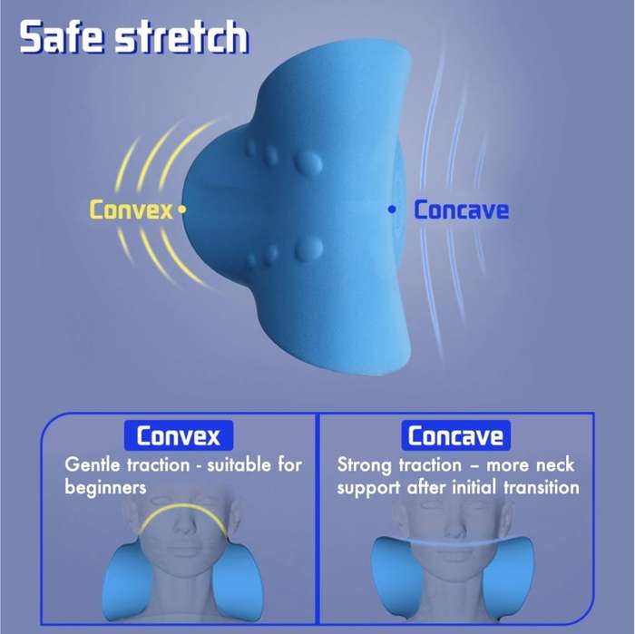 Neck Stretcher with Heating Pad for Neck Pain Relief