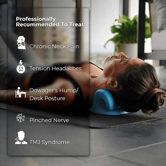 Neck Stretcher with Heating Pad for Neck Pain Relief