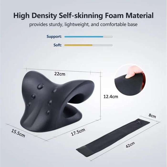 Neck Stretcher with Heating Pad for Neck Pain Relief