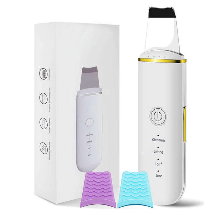 Ultrasonic Facial Scrubber Spatula for Deep Cleansing