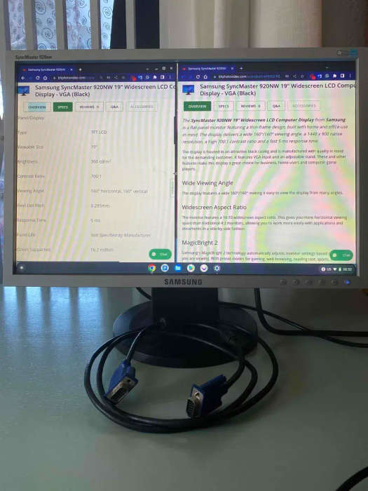 Samsung SyncMaster 920NW 19` Widescreen LCD computer display