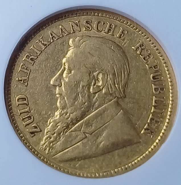 1895 ZAR Gold 1/2 Pond * NGC VF35