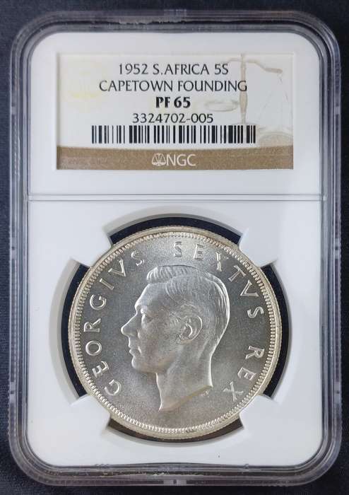1952 SA 5 Shilling * NGC PF65