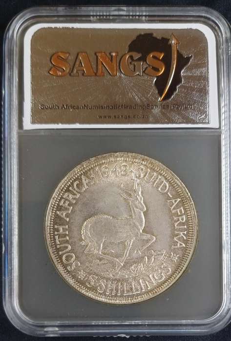 1948 SA 5 Shilling * SANGS AU58