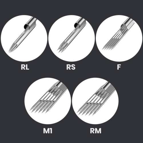 50 x Professional Sterile Disposable Tattoo Needles - 1005RL