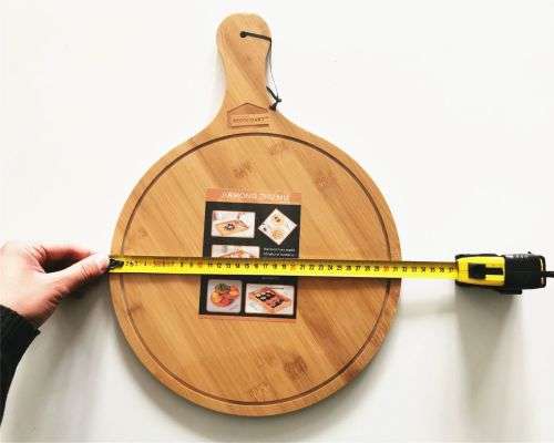 Pack of 10 -Home Mart 35/32cm Bamboo Pizza Plate Pizza Board Serving Plate -  35 cm