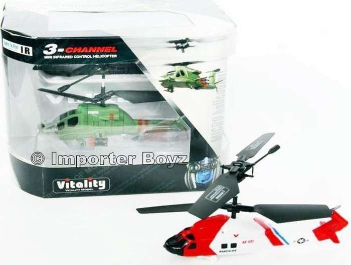 Racer Micro Infrared 3 Channel Remote Control Helicopter