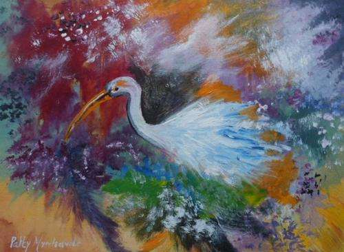 Crazy Special...Acrylic Painting by Patty Mynhardt "Into Thine Freedom"