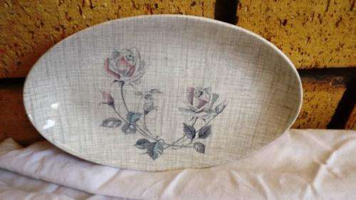 Gorgeous J.E.G Meakin display platter with rose pattern