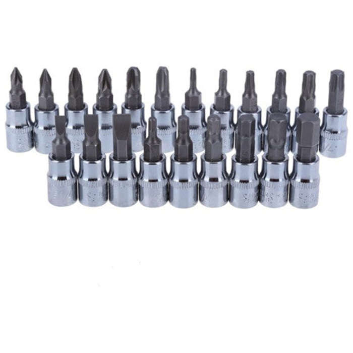 Convenient, Practical And Multi-Functional 46-Piece 1/4-Inch Socket Set Car Repair Tools Ratchet Wre