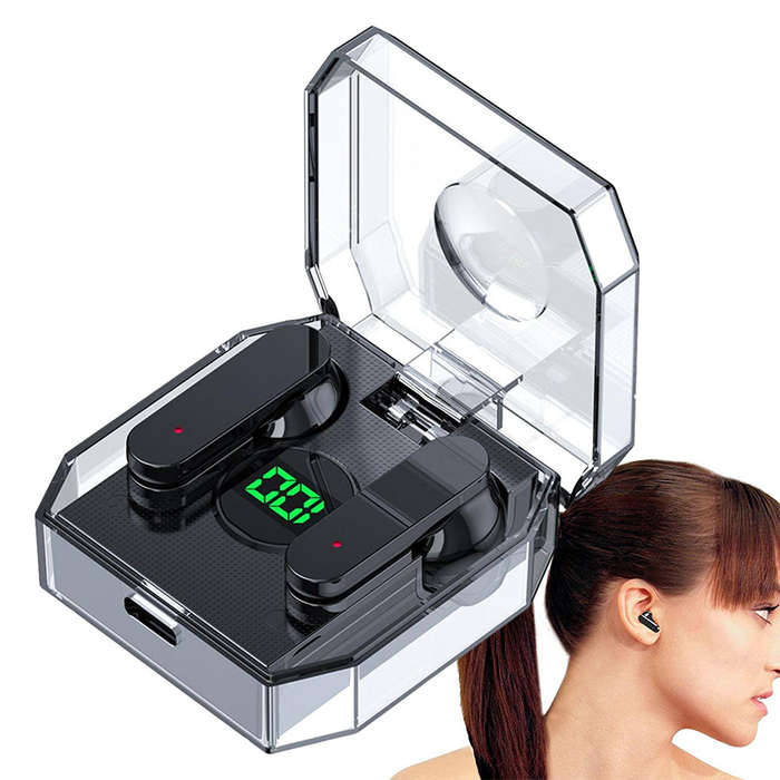 Convenient And Beautiful Wireless Bluetooth 5.1 Tws Earphones For Iphone 12 Pro Transparent Protecti