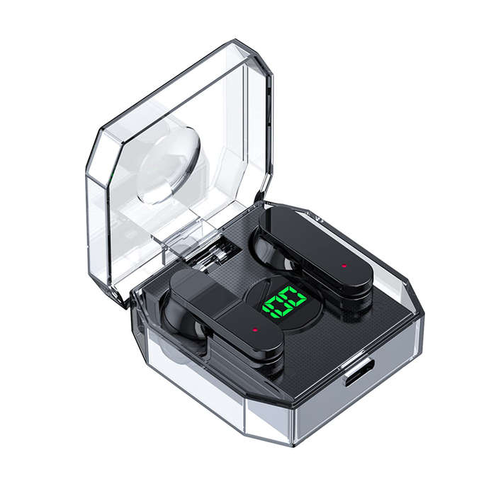 Convenient And Beautiful Wireless Bluetooth 5.1 Tws Earphones For Iphone 12 Pro Transparent Protecti