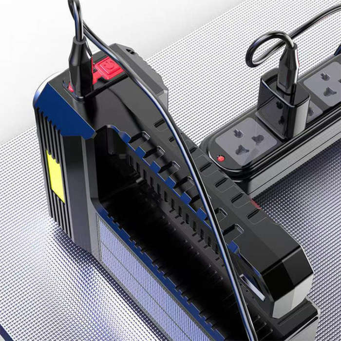 Convenient And Practical Solar Charging Usb Flashlight Waterproof Portable Flashlight