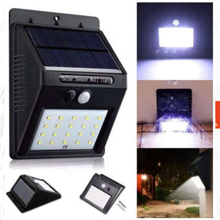 Safe And Practical Solar Pir Motion Sensor Security Wall Garden Light Outdoor Light