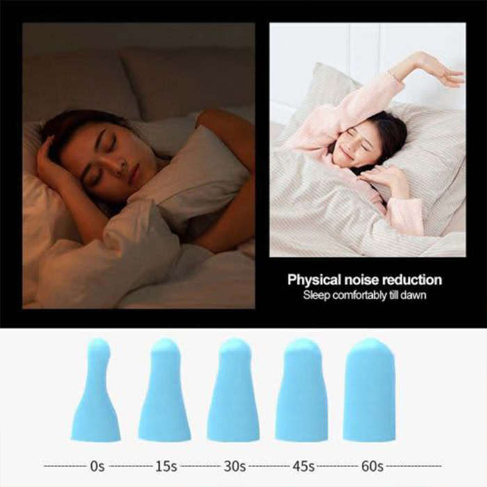 Quiet Mode High Density Snoring Filter Sponge Earplugs Sleep Earplugs Noise Reduction