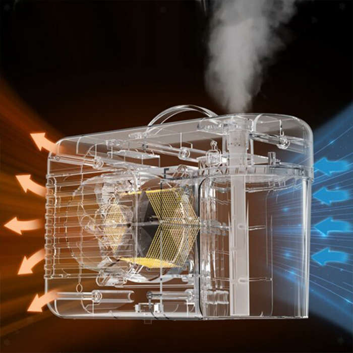 Multifunctional 2-In-1 Heated Humidifier With Rgb Night Light