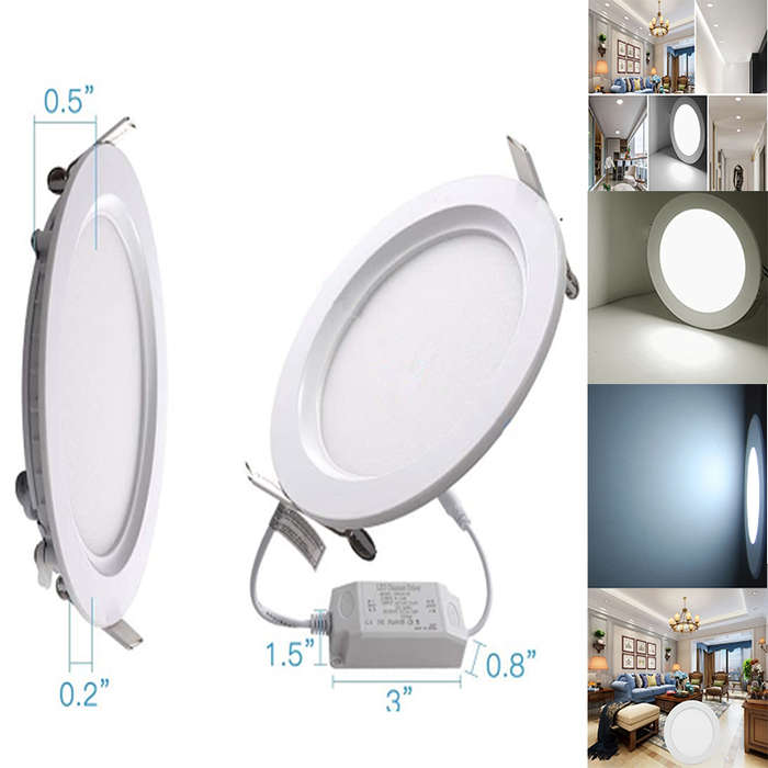 Affordable And Convenient 6W Panel Recessed Ceiling Light Downlight