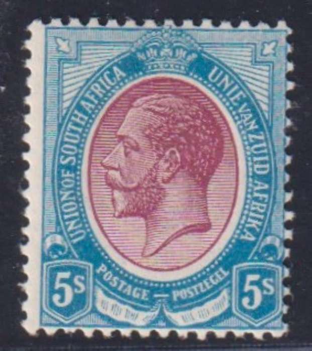 SA 1913 5/-  SUPERB MINT  - SACC 14 CV R3500