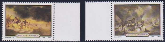 TRANSKEI  1988 30c GROSVENOR GOLD COLOUR OMITTED -SACC 225a UM