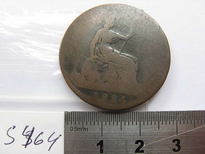 GB QV ONE PENNY 1884.