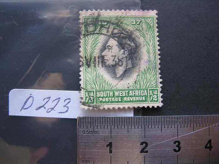 SWA KGVI 1/2d POSTAGE REVENUE.