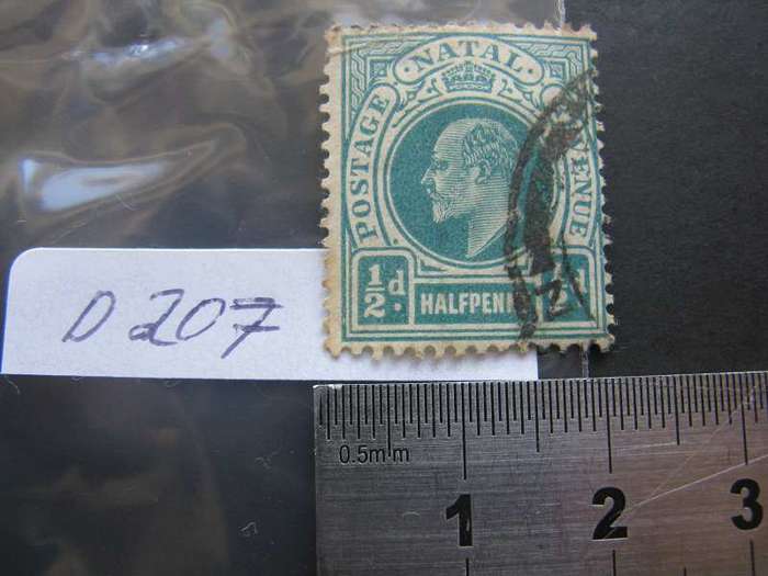 NATAL KEVII HALF PENNY POSTAGE REVENUE.