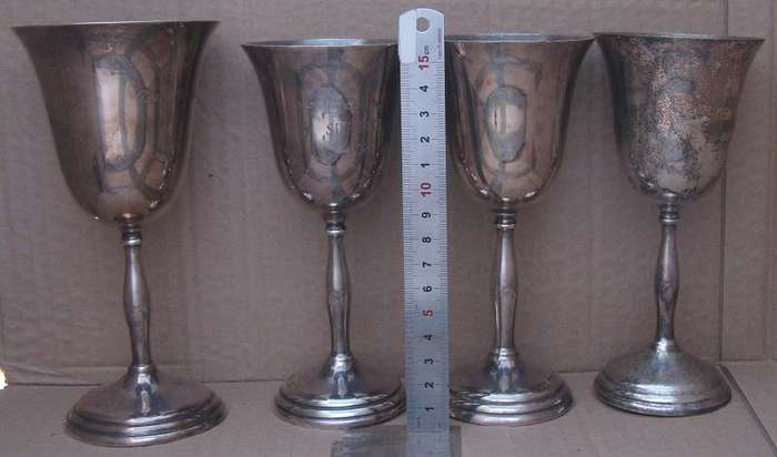 REGAL A1 SPC TROPHY GOBLETS x 4. BID PER TROPHY GOBLET TO TAKE THE 4.