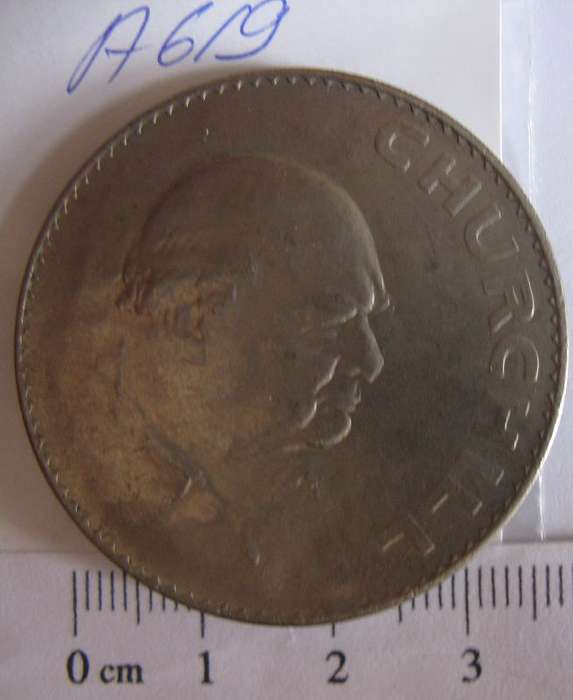 1965 CHURCHILL COMMEMORATIVE CROWN.