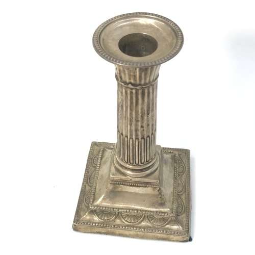 Hallmarked silver candle holders