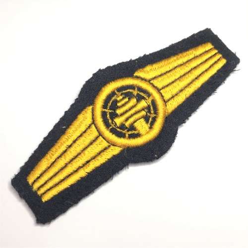 German Bundeswehr air safety control gold qualification cloth badge