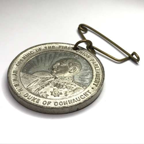 Union of South Africa opening of the first Union Parliament 1910 - Lead medallion